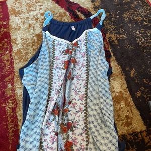 Loose Blue designed shirt